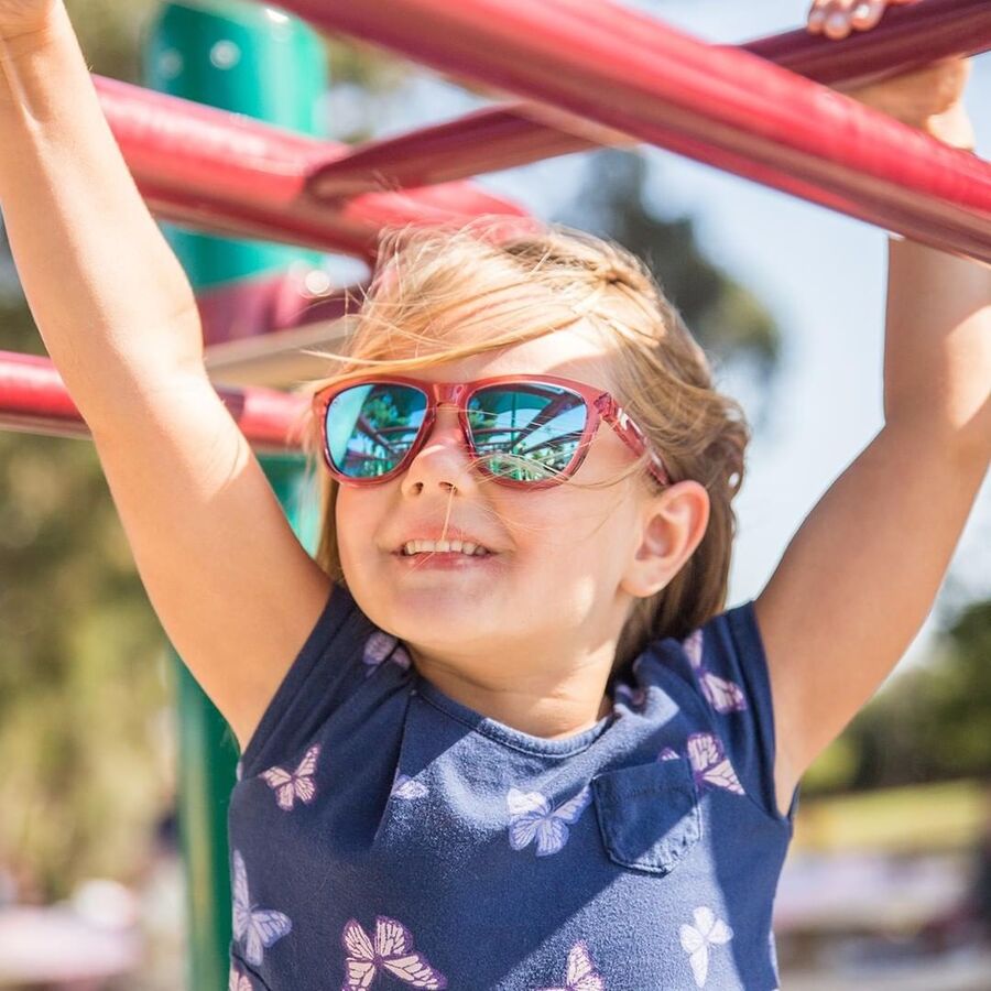 Knockaround Sunglasses | Kids Premiums | Glossy Pink / Aqua