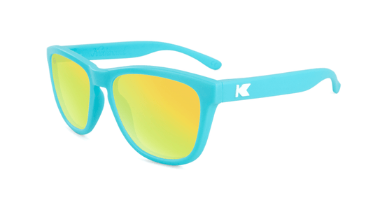 Knockaround Sunglasses | Kids Premiums | Matte Blue / Yellow