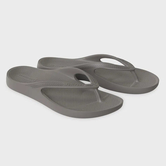Lightfeet ReVIVE Arch Support Thongs | Coastal Grey