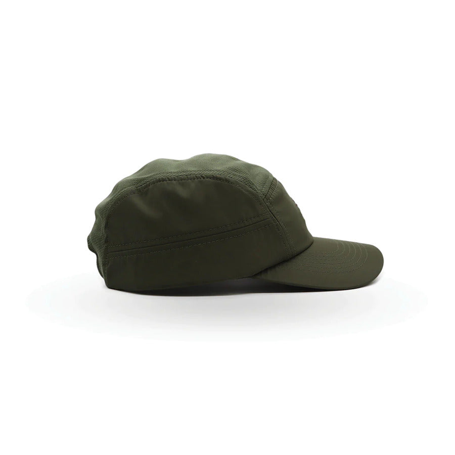 Helios Ultralight 7 Panel Running Cap | Firm Brim | Olive