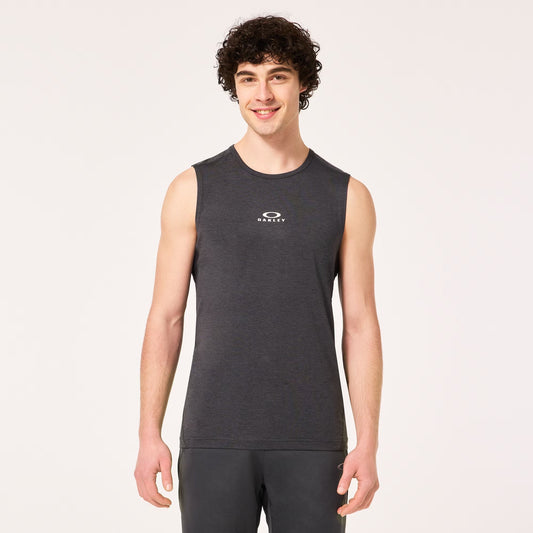 Oakley O Fit RC Sleeveless Tee - Black/Grey Heather