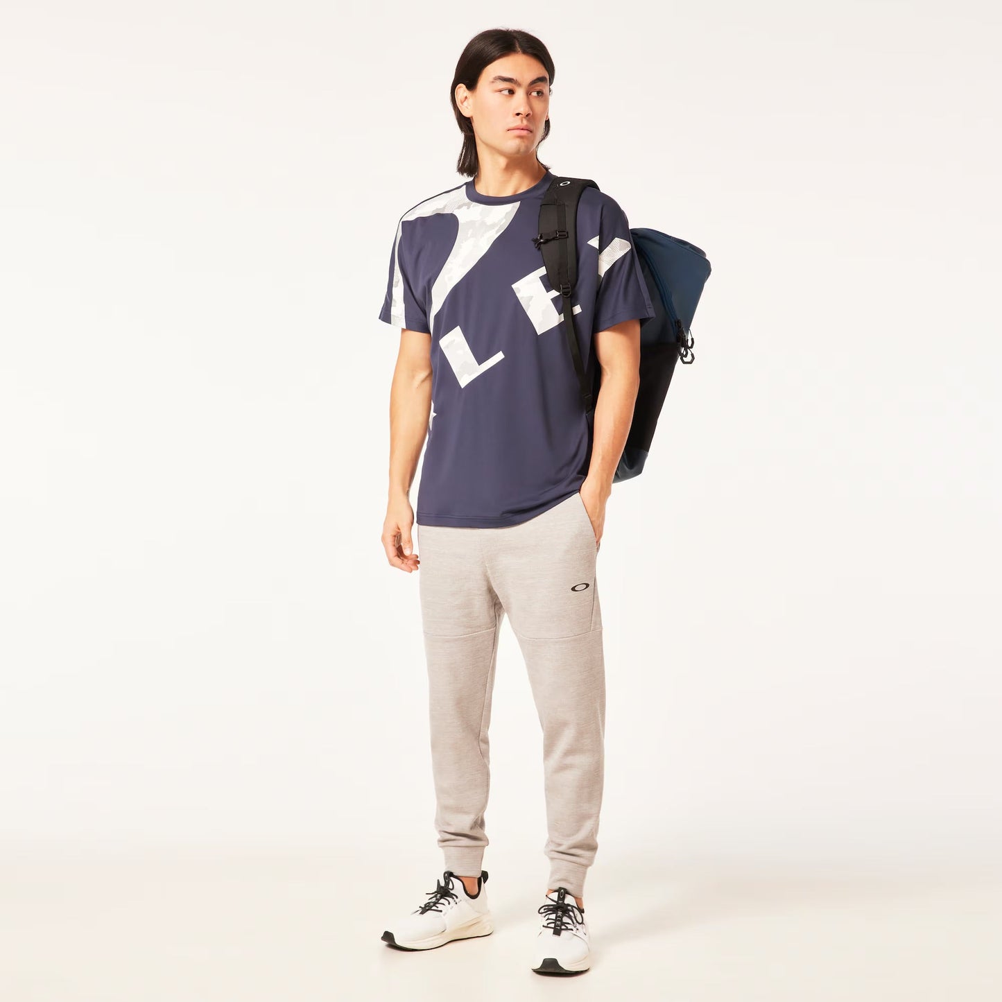 Oakley Enhance QDEVO SS Tee Bold 3.0 - Foggy Blue