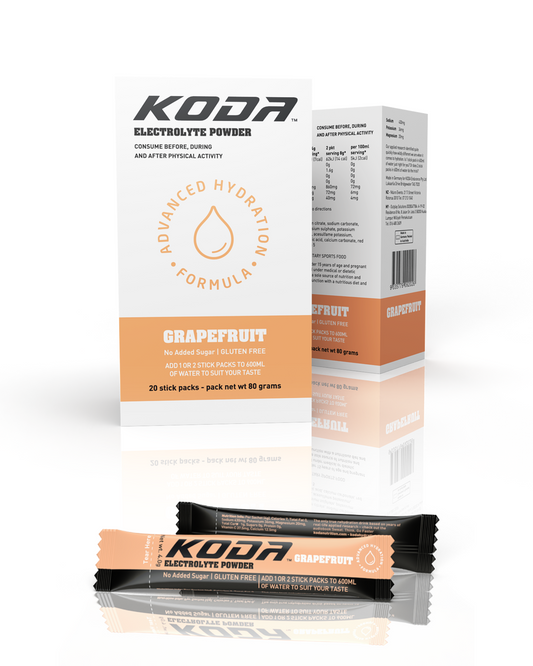 Koda Electrolyte Powder Stick 80g (20 Stick Packs) - Grapefruit