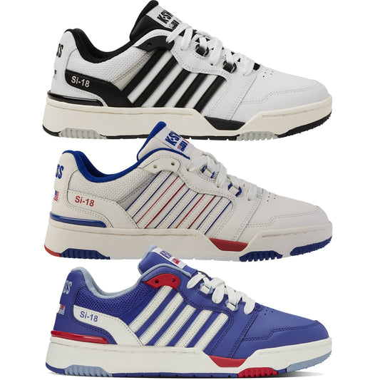 K-Swiss Men's 08531 SI-18 Rival Modern Court Classic Lifestyle Tennis Shoes Sneakers