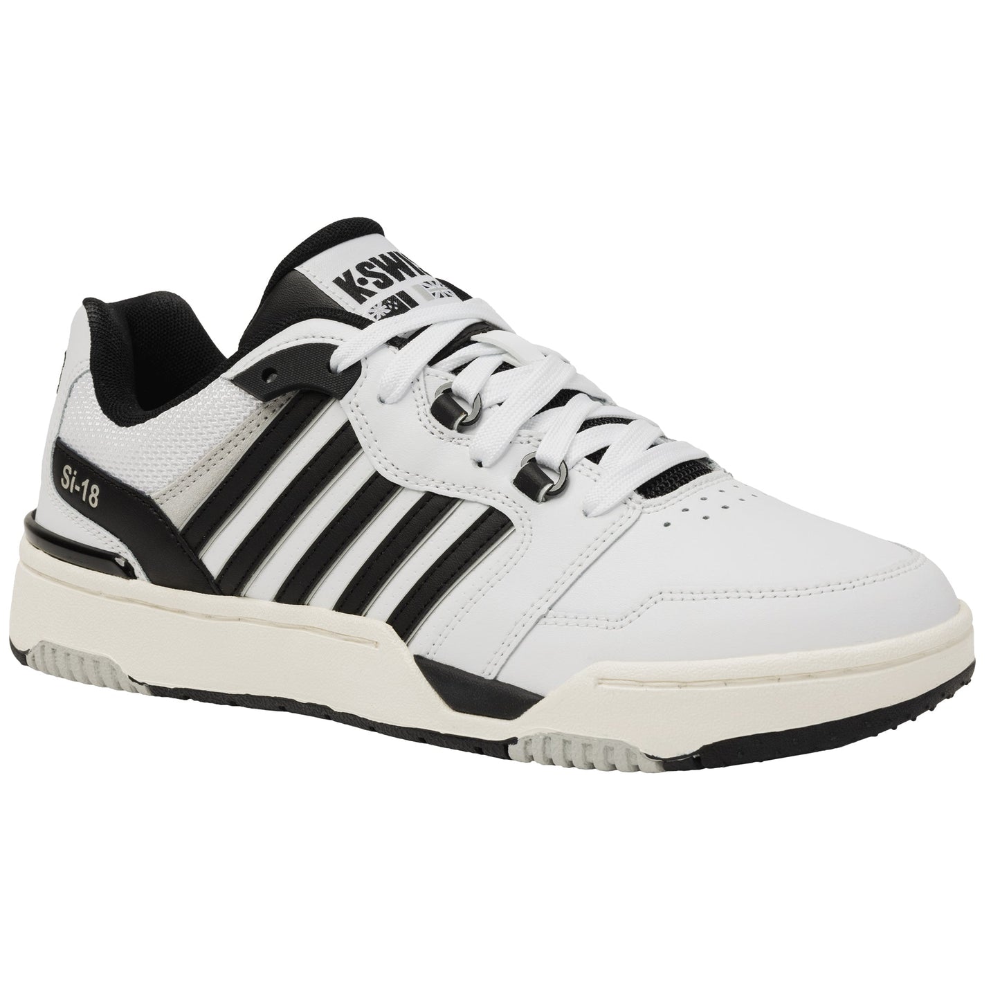 K-Swiss Men's 08531 SI-18 Rival Modern Court Classic Lifestyle Tennis Shoes Sneakers