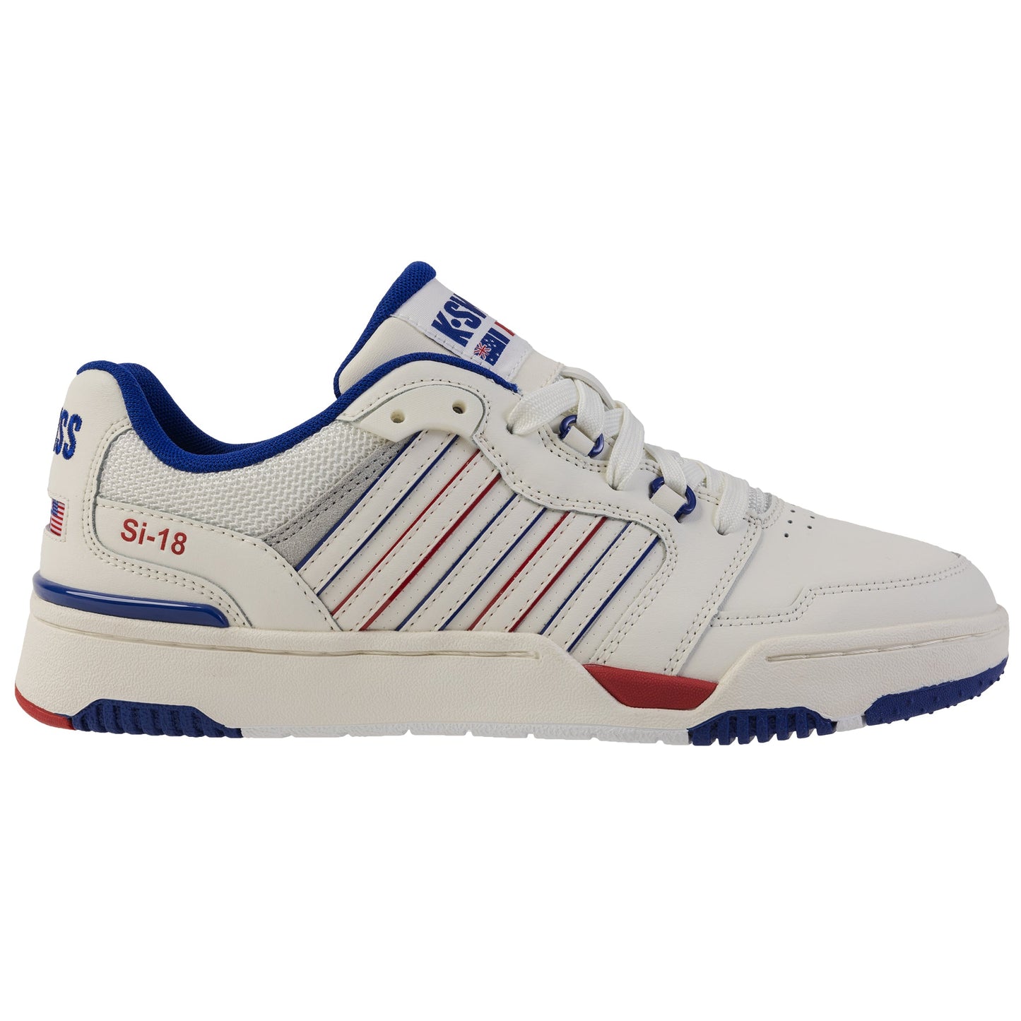 K-Swiss Men's 08531 SI-18 Rival Modern Court Classic Lifestyle Tennis Shoes Sneakers