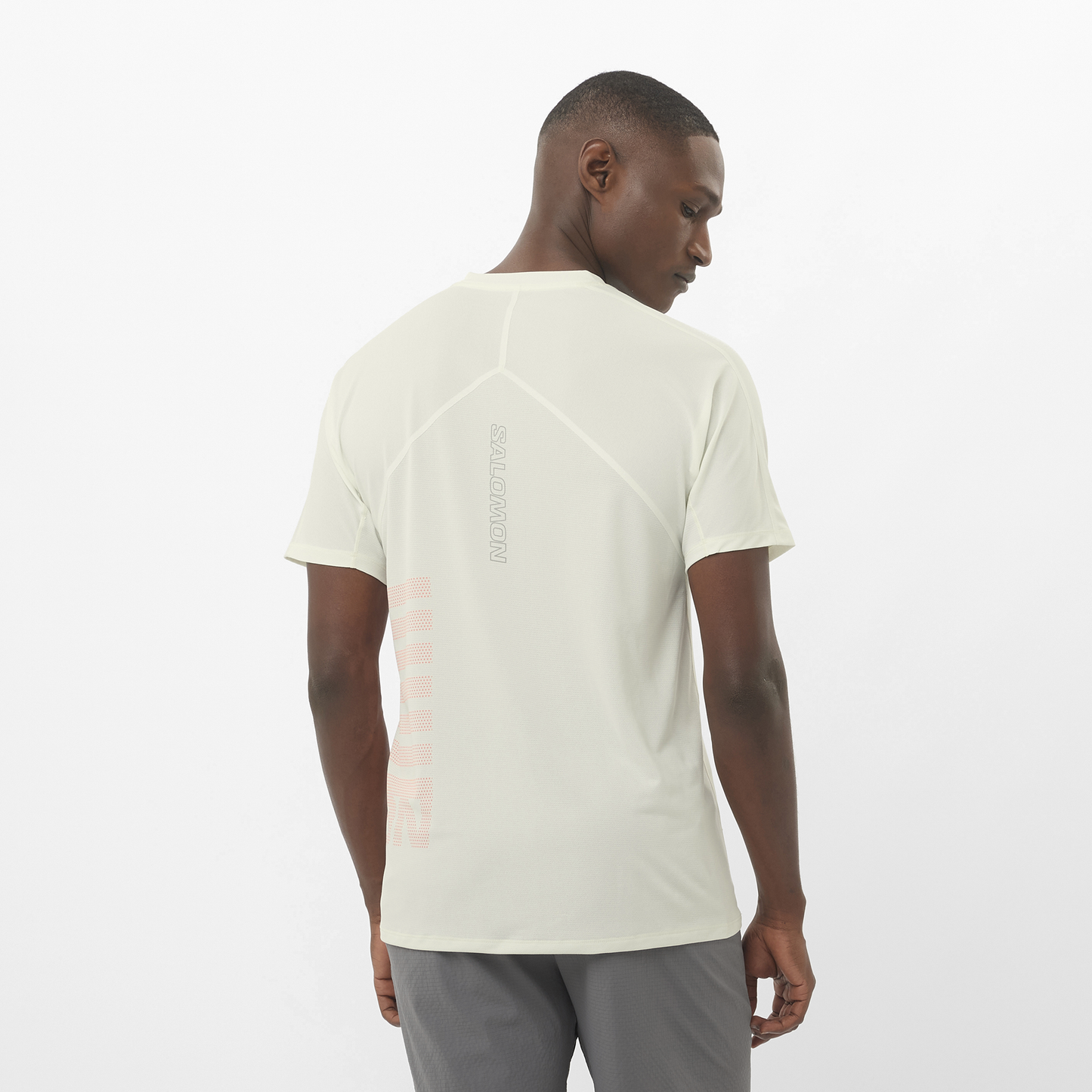 Salomon Sense Aero Tee GFX | Icicle / Neon Flame | Mens