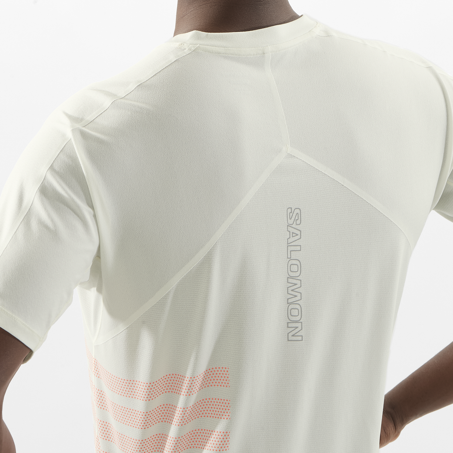 Salomon Sense Aero Tee GFX | Icicle / Neon Flame | Mens