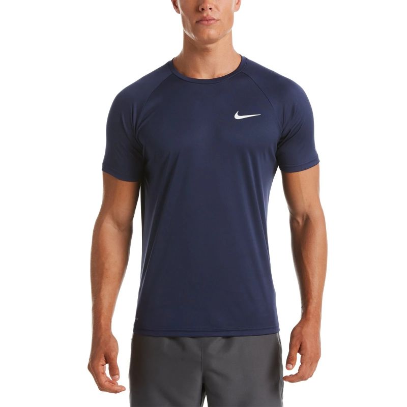 Nike Mens Swim Essential Short Sleeve Hydroguard Top