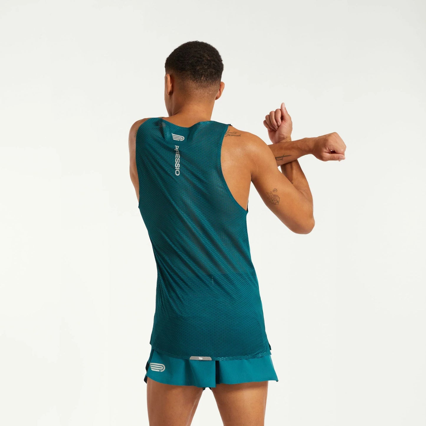 Pressio Men's Run Elite Singlet - SPR/SLV