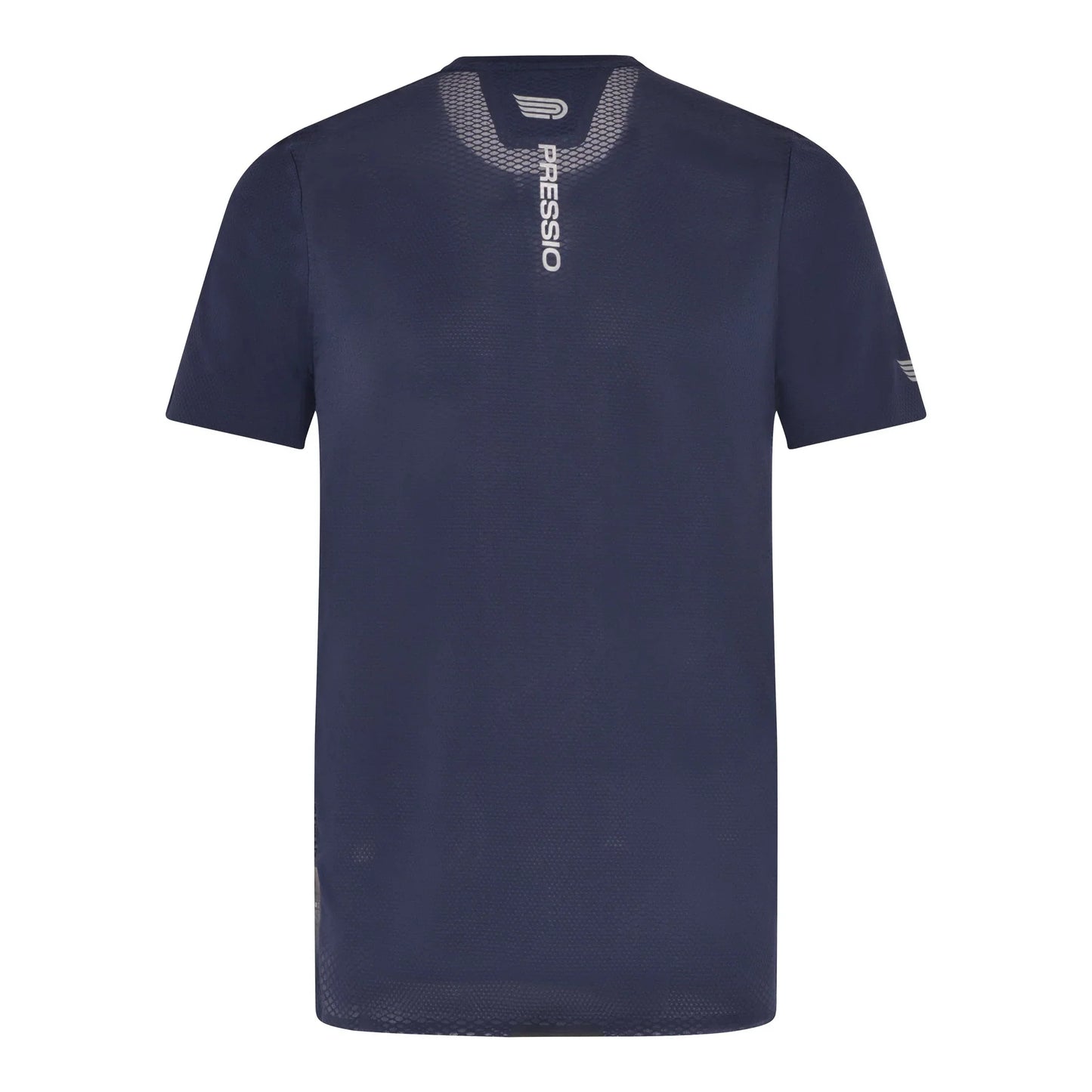 Pressio Men¡¯s Run Elite Short Sleeve Top - NVY/SLV
