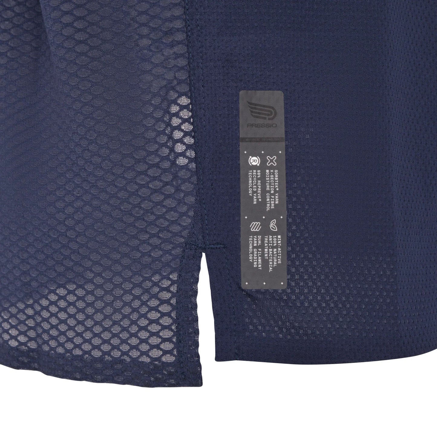 Pressio Men¡¯s Run Elite Short Sleeve Top - NVY/SLV