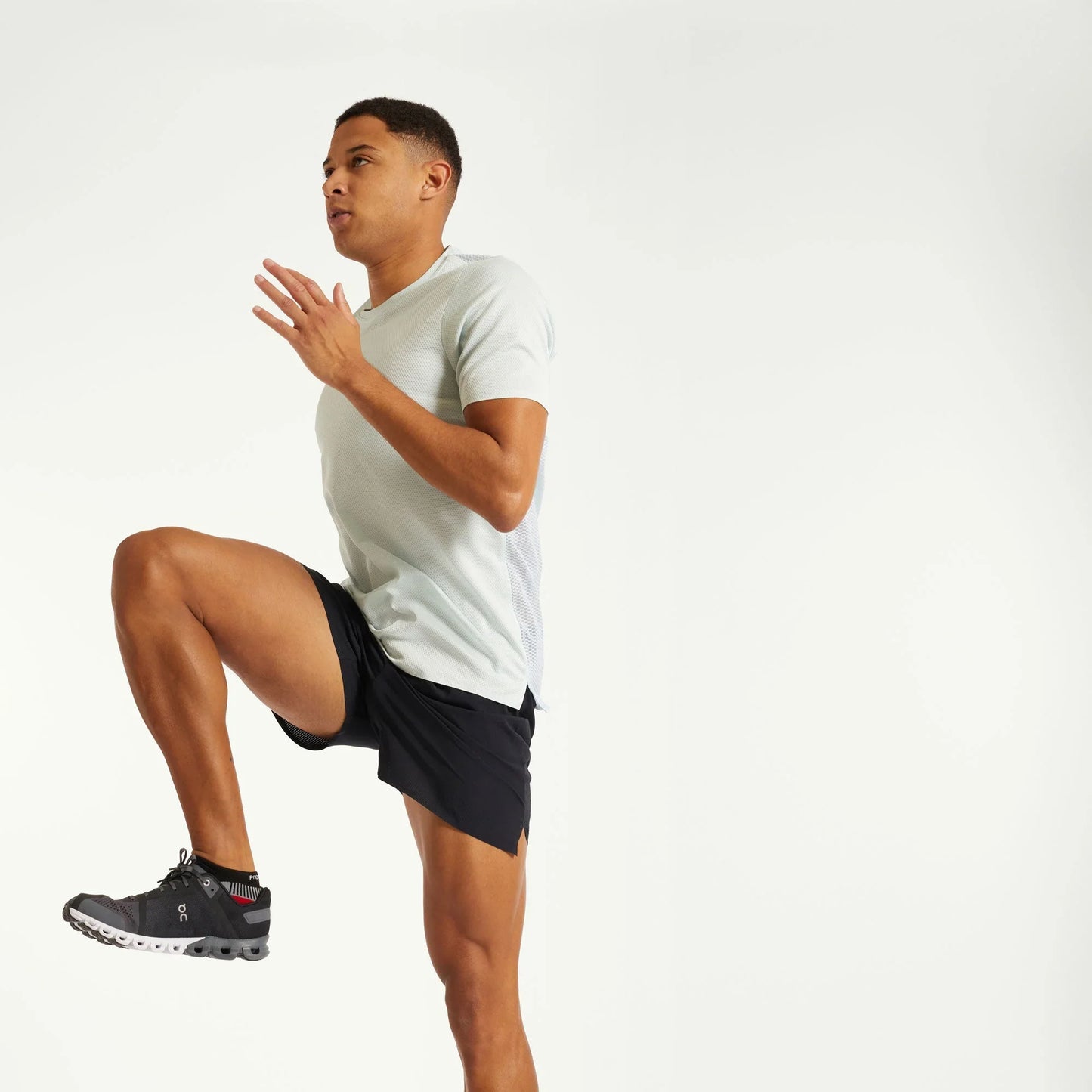 Pressio Men¡¯s Run Elite Short Sleeve Top - SPA/SLV