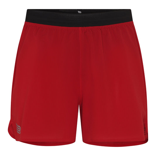 Pressio Men¡¯s Run Elite 4.5¡¯ Short - FRD/SLV