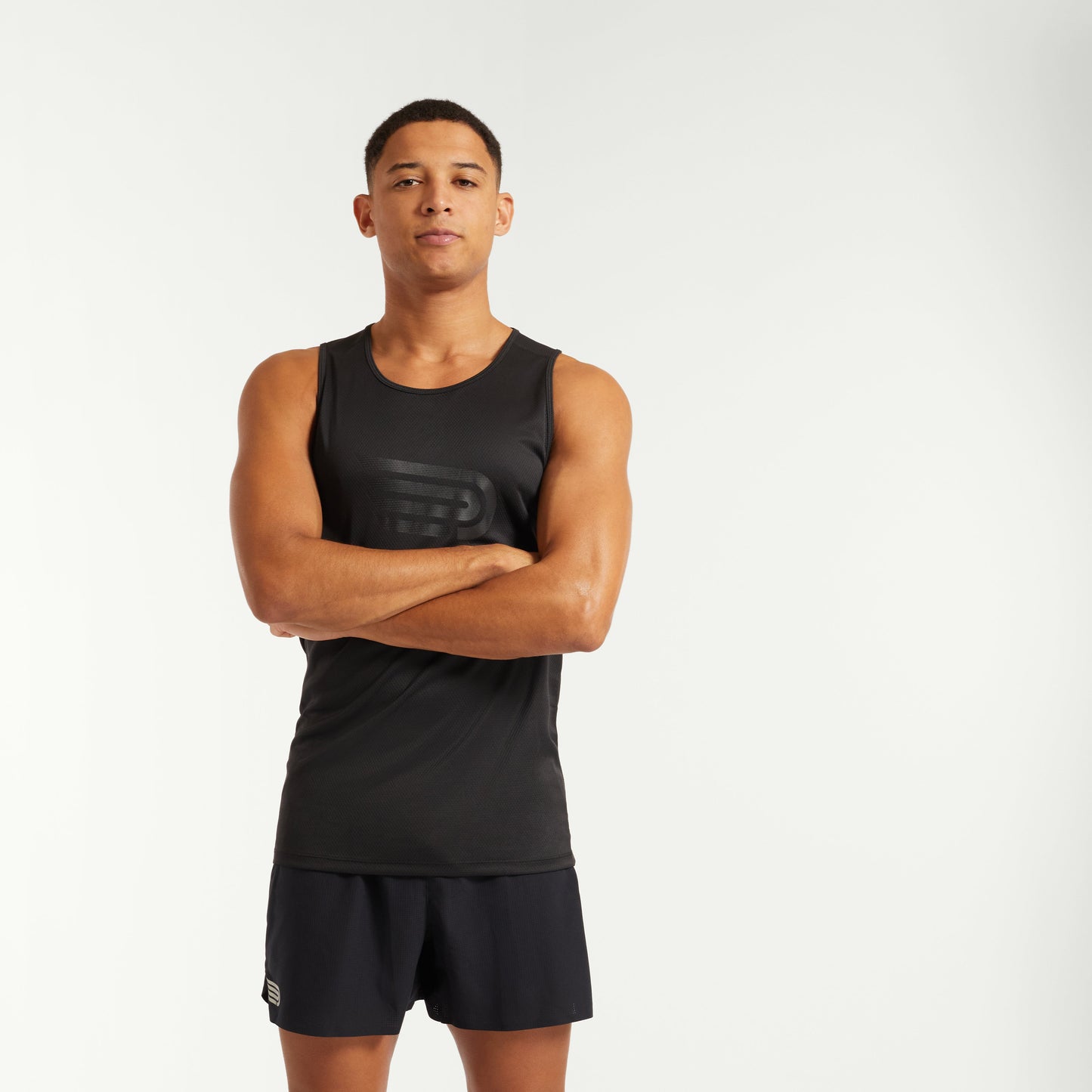 Pressio Men's Perform Singlet - BLK/MAT
