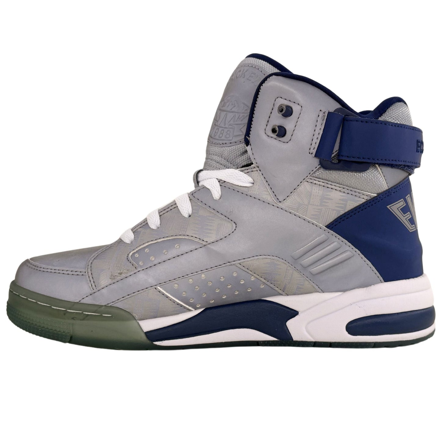 Patrick Ewing Athletics Men's 1BM00214-068 ECLIPSE BIG G Grey Navy Basketball Shoes