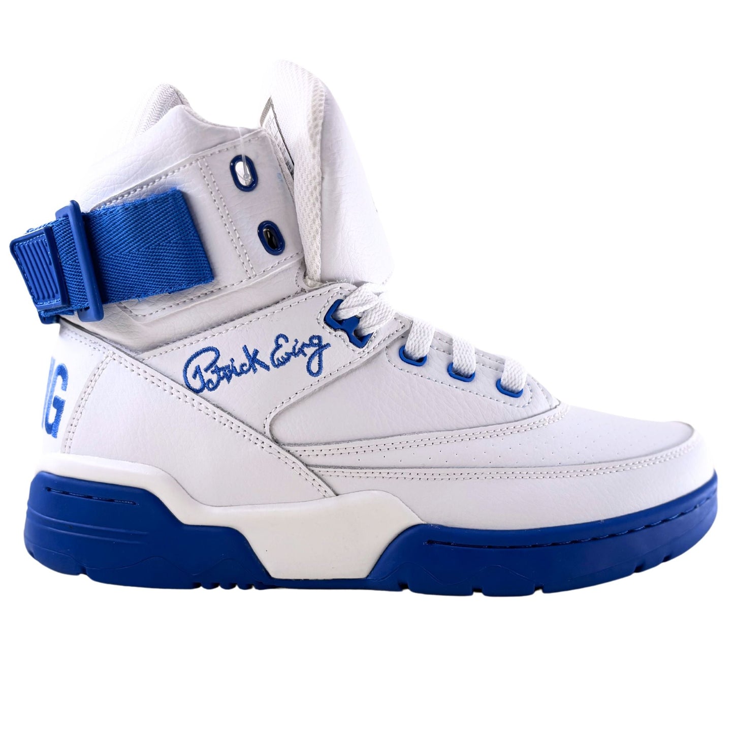 Patrick Ewing Athletics Men's 1BM00554-150 33 HI OG White Royal Basketball Shoes