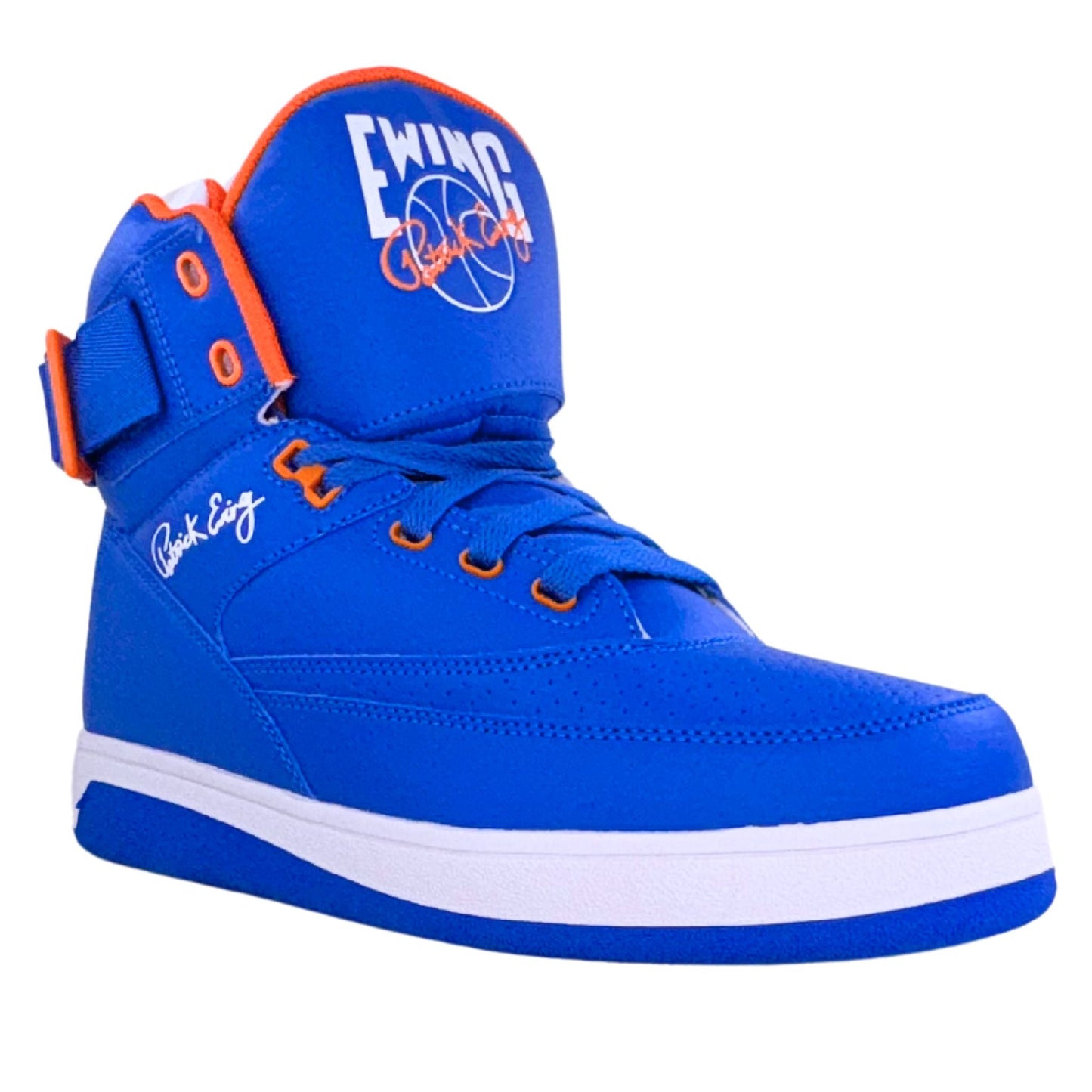 Patrick Ewing Athletics Men's 1BM00640-423 33 HI ORION HYBRID Blue Orange White Basketball Shoes