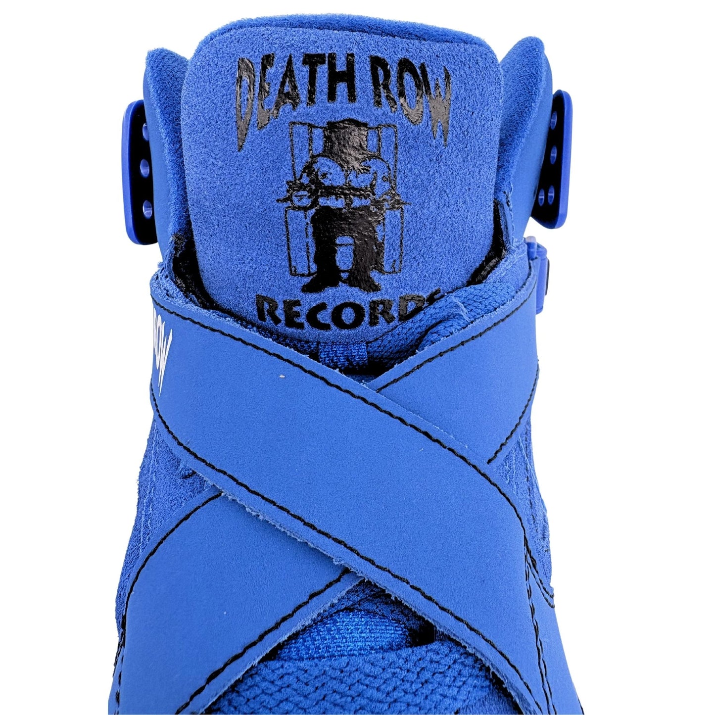Patrick Ewing Athletics Men's 1BM01784 402 ROGUE X DEATH ROW RECORDS Blue Black Basketball Shoes