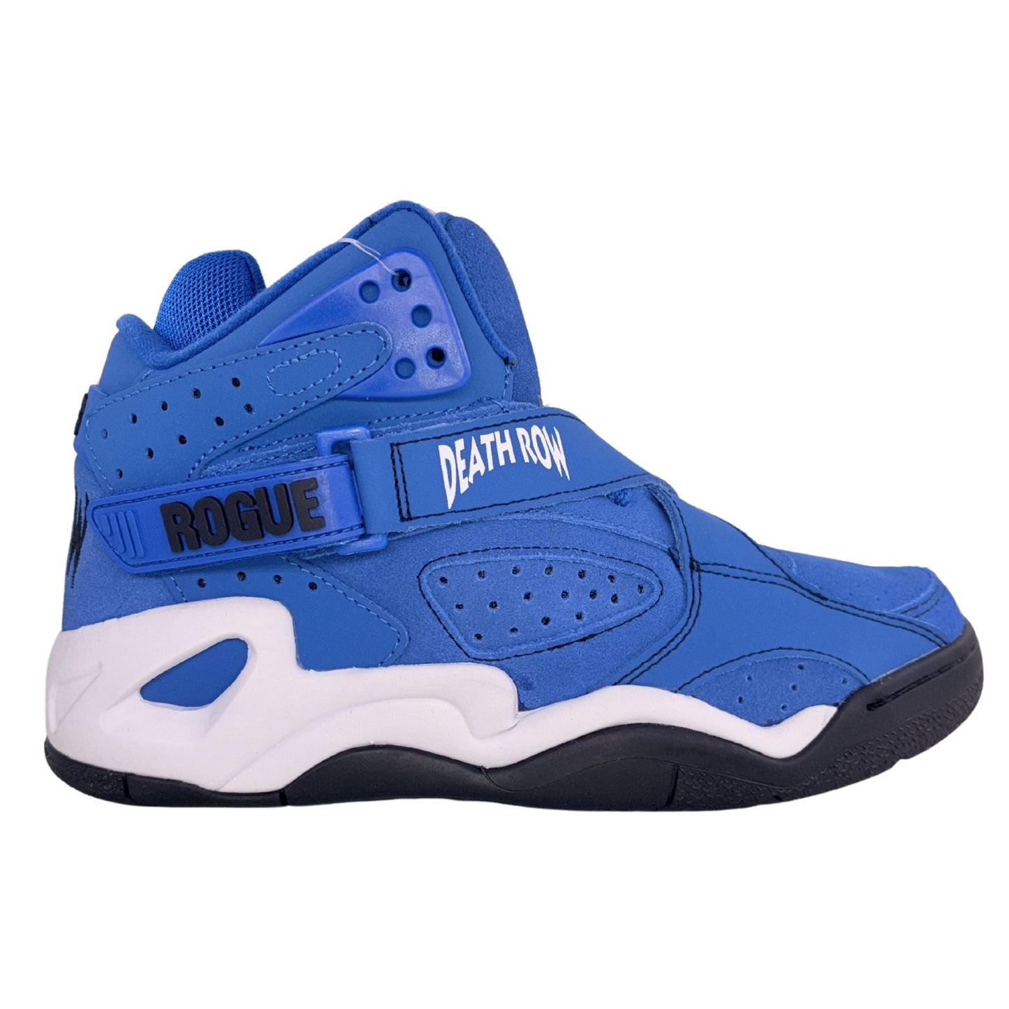 Patrick Ewing Athletics Men's 1BM01784 402 ROGUE X DEATH ROW RECORDS Blue Black Basketball Shoes