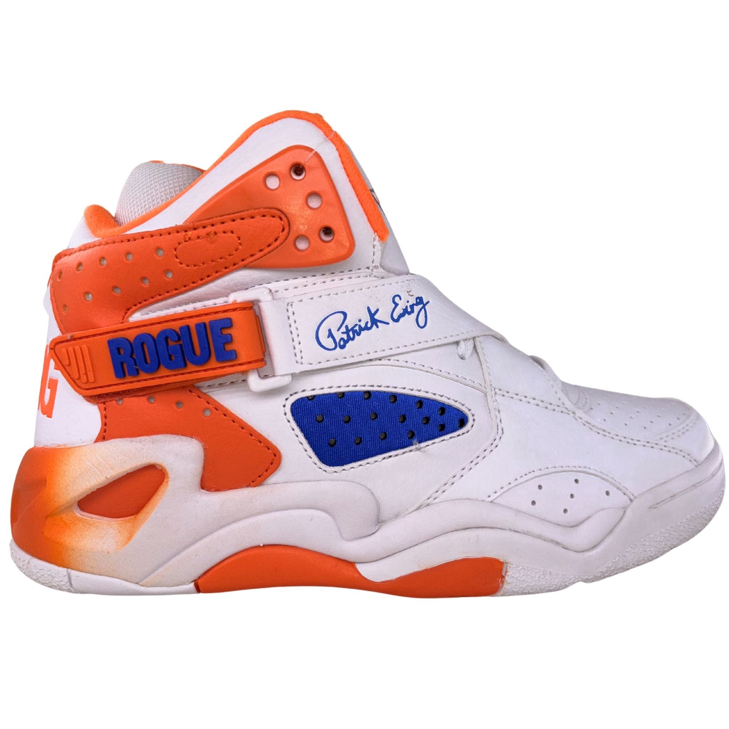 Patrick Ewing Athletics Men's 1BM01886-132 ROGUE White Blue Orange Basketball Shoes