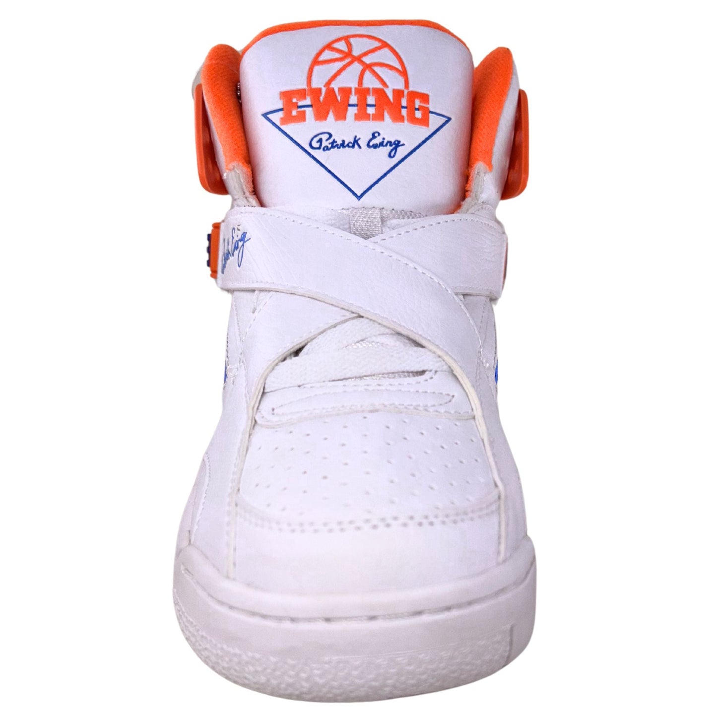 Patrick Ewing Athletics Men's 1BM01886-132 ROGUE White Blue Orange Basketball Shoes