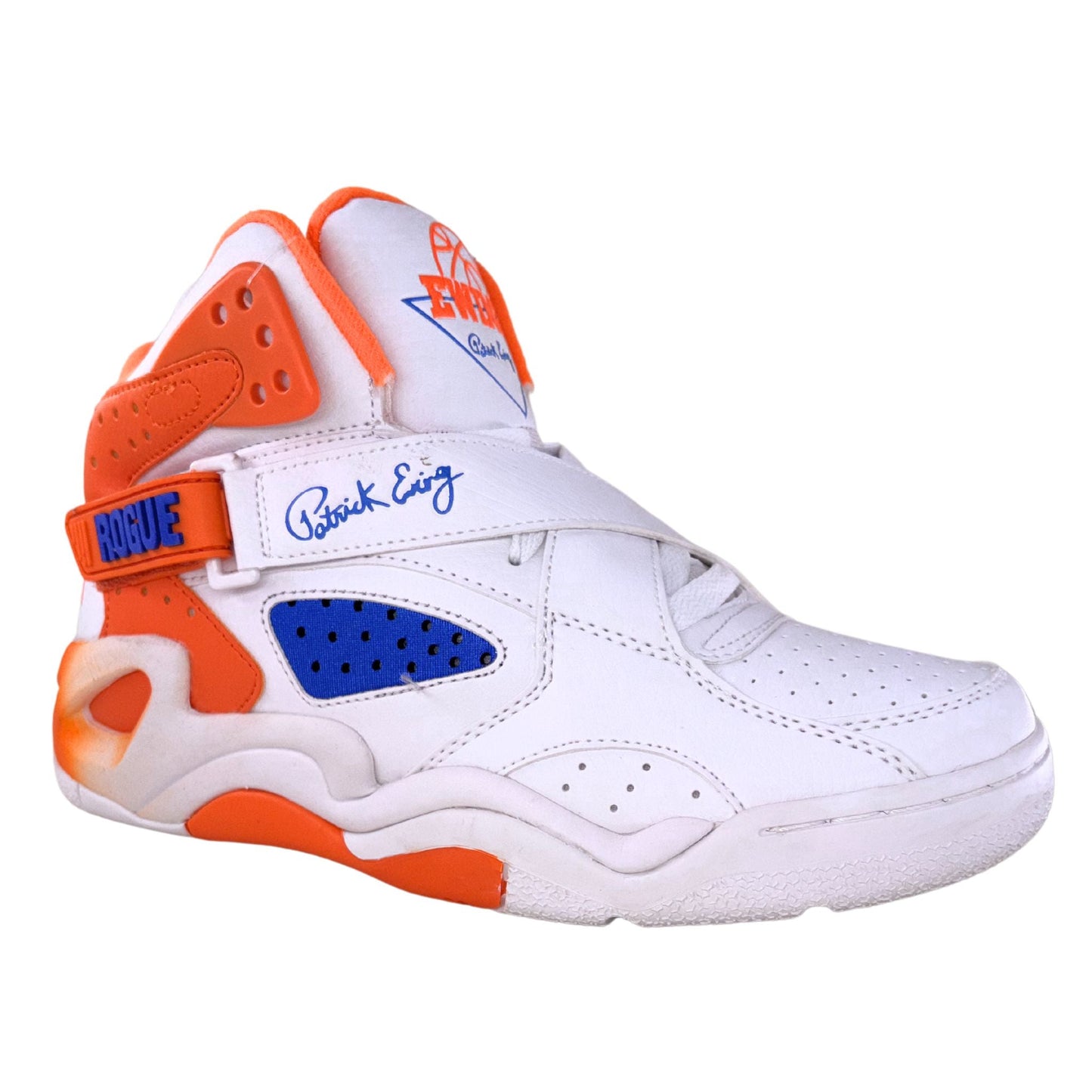Patrick Ewing Athletics Men's 1BM01886-132 ROGUE White Blue Orange Basketball Shoes