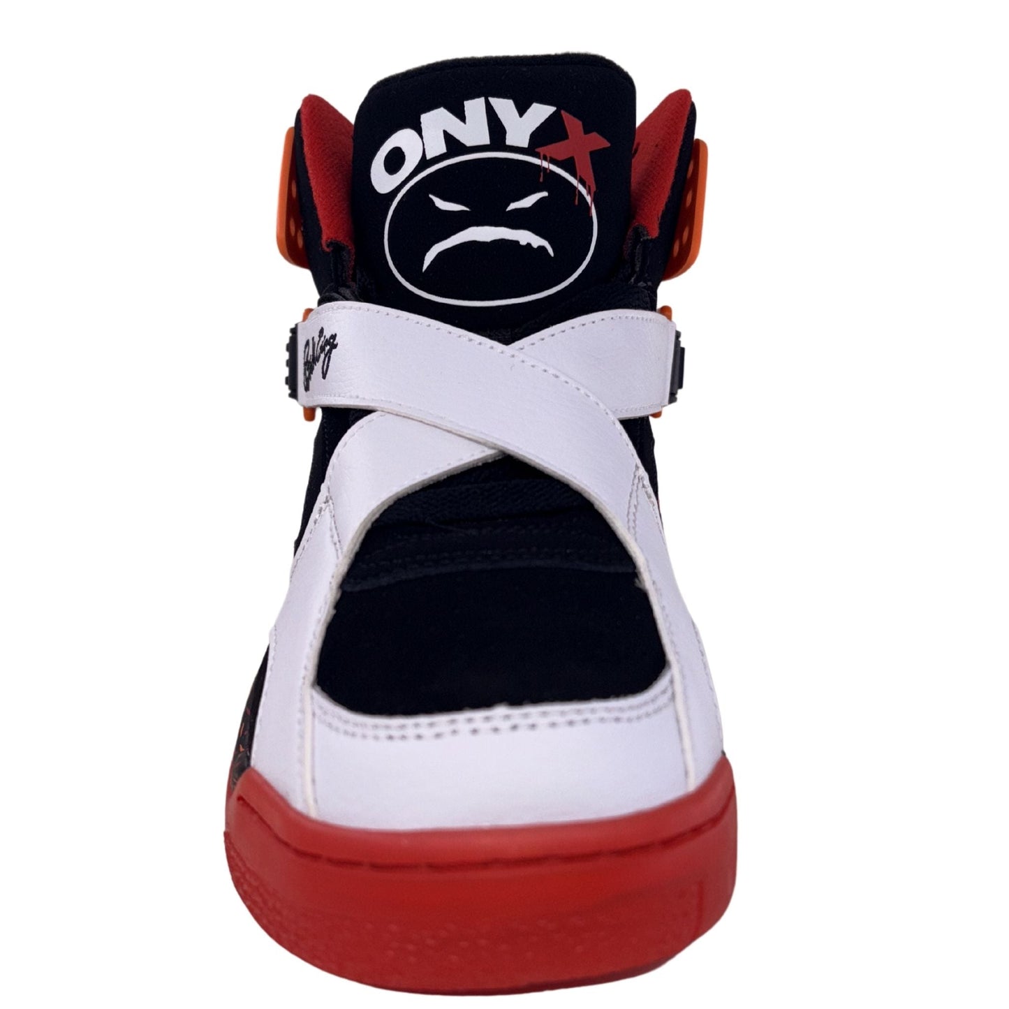 Patrick Ewing Athletics Men's 1BM02100-014 ROGUE X ONYX Black Red Basketball Shoes