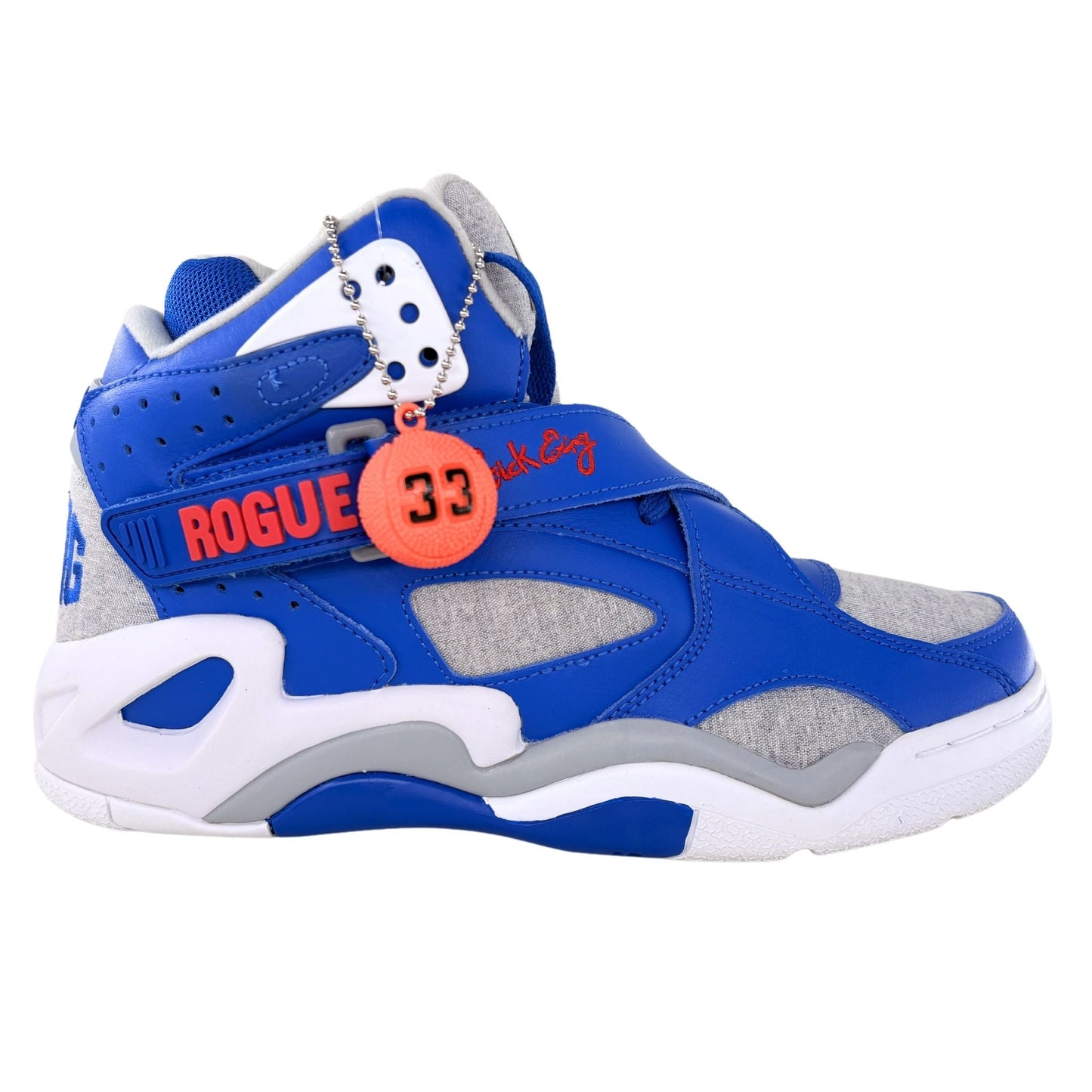 Patrick Ewing Athletics Men's 1BM02158-412 ROGUE BROKLYN Royal Grey Red  Basketball Shoes
