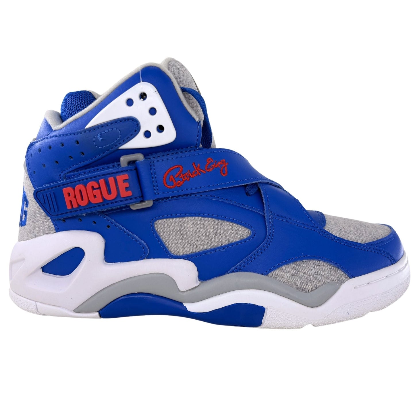 Patrick Ewing Athletics Men's 1BM02158-412 ROGUE BROKLYN Royal Grey Red  Basketball Shoes