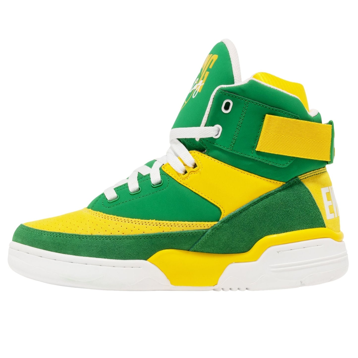 Patrick Ewing Athletics Men's 1BM02379-323 33 HI Green/White/Lemon Basketball Shoes