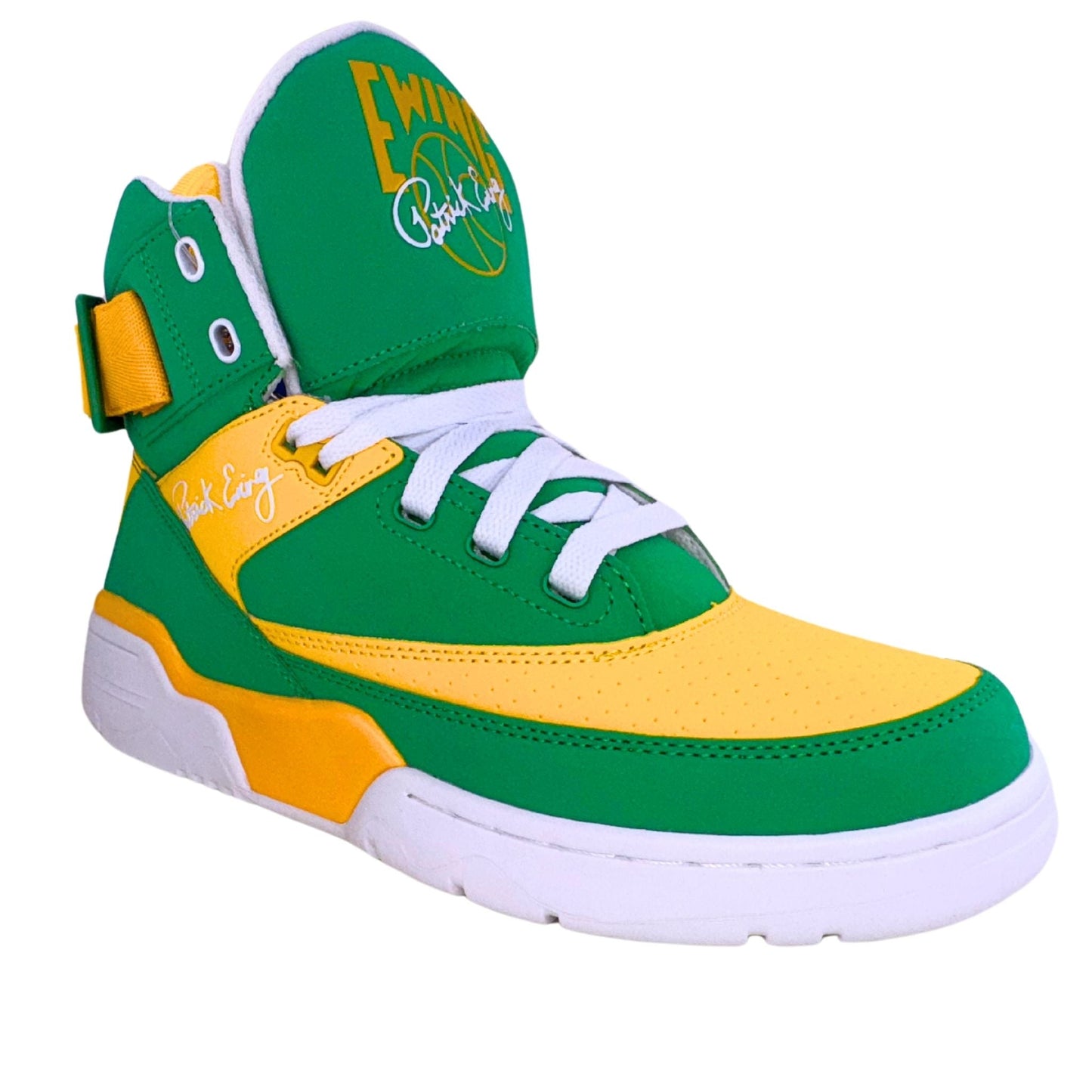 Patrick Ewing Athletics Men's 1BM02379-323 33 HI Green/White/Lemon Basketball Shoes