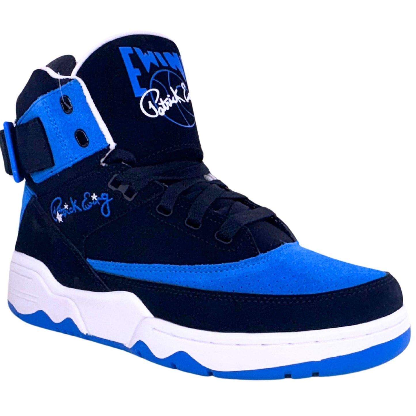Patrick Ewing Athletics Men's 1BM02384-018 33 HI Black White Royal Basketball Shoes