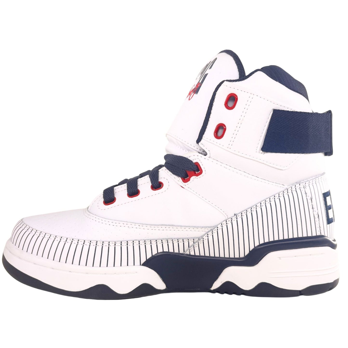 Patrick Ewing Athletics Men's 1BM02385-124 EWING 33 HI X BRONX White Navy Red Basketball Shoes