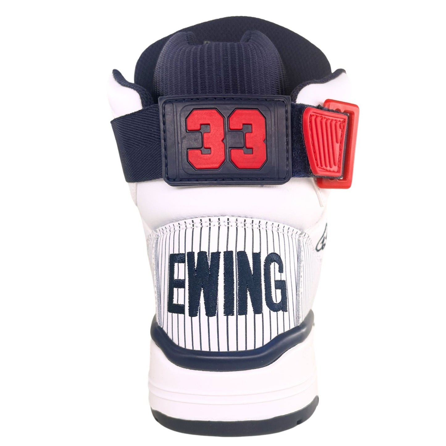 Patrick Ewing Athletics Men's 1BM02385-124 EWING 33 HI X BRONX White Navy Red Basketball Shoes