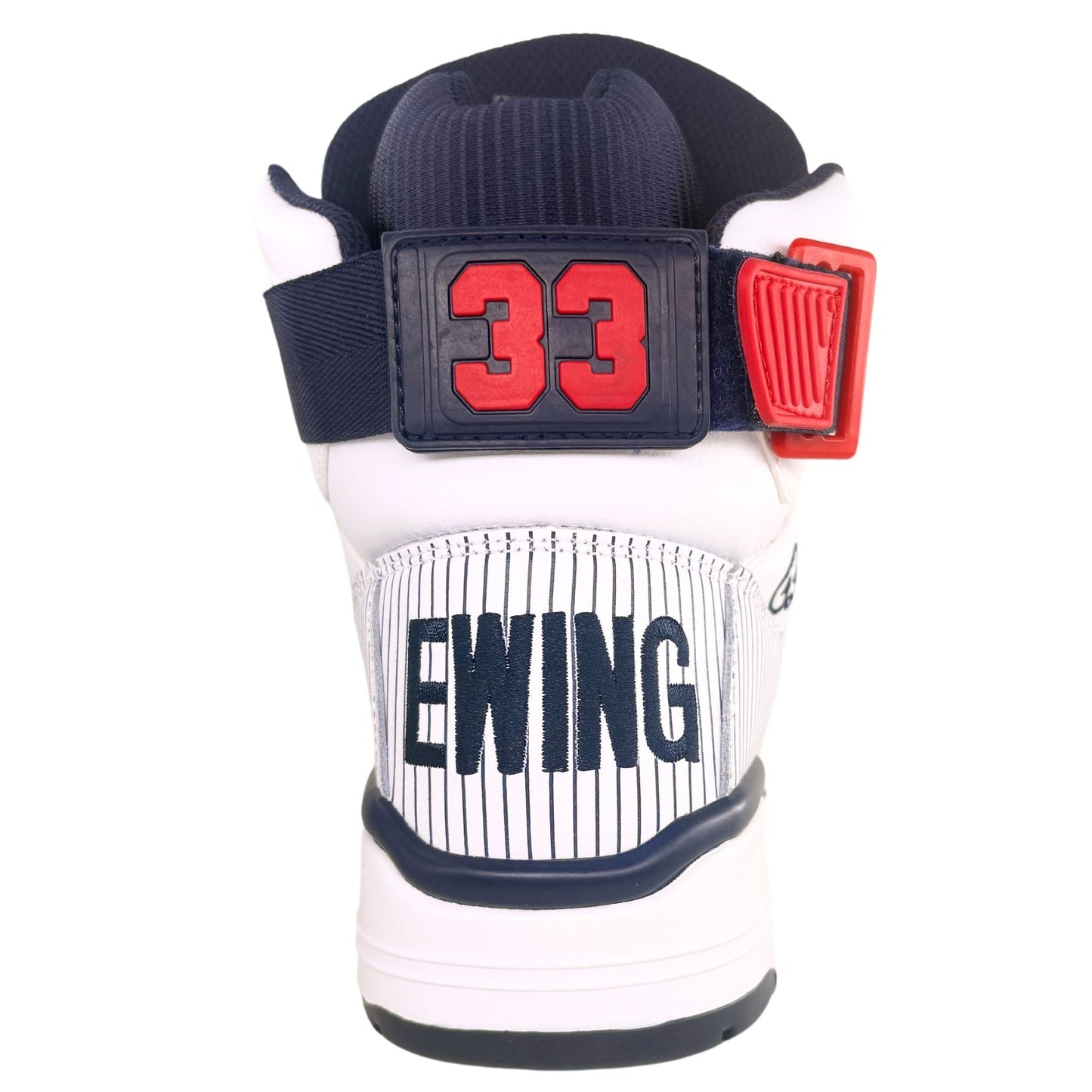 Patrick Ewing Athletics Men's 1BM02385-124 EWING 33 HI X BRONX White Navy Red Basketball Shoes