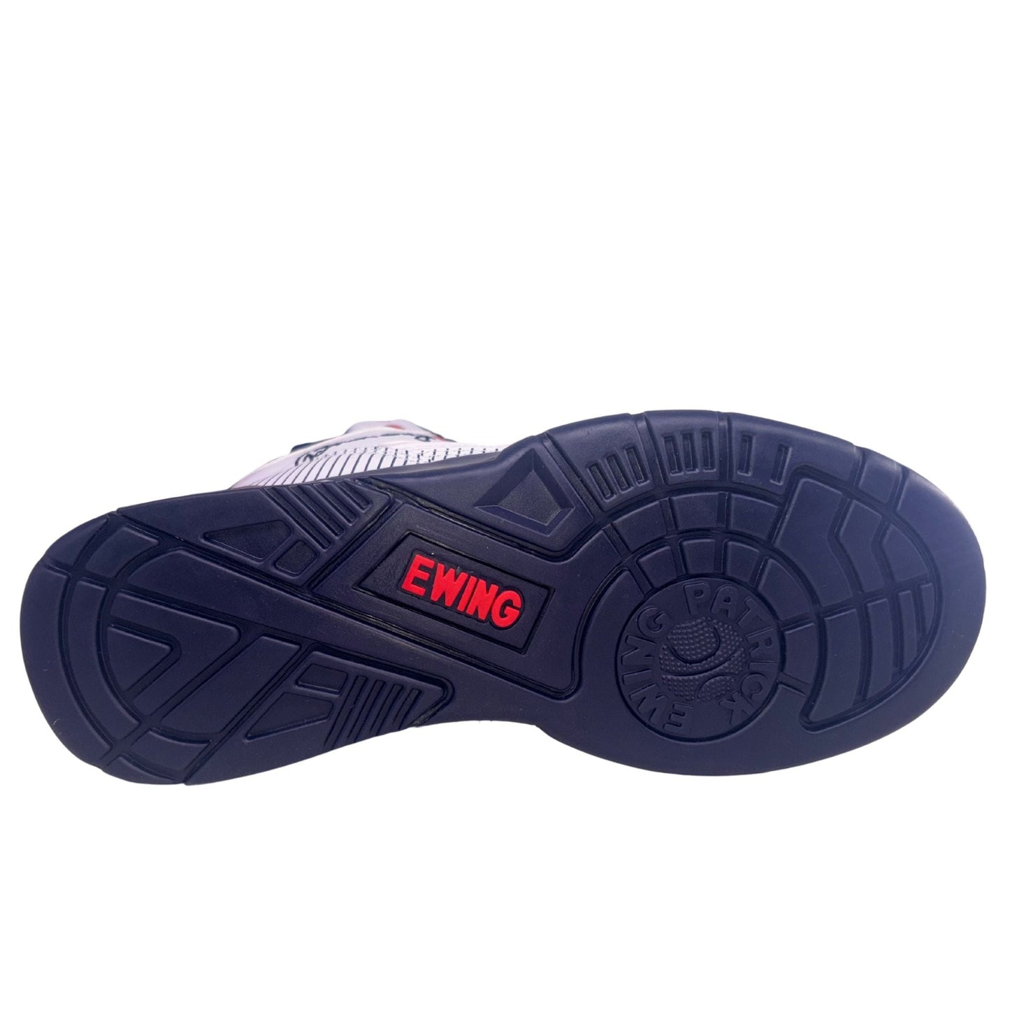 Patrick Ewing Athletics Men's 1BM02385-124 EWING 33 HI X BRONX White Navy Red Basketball Shoes