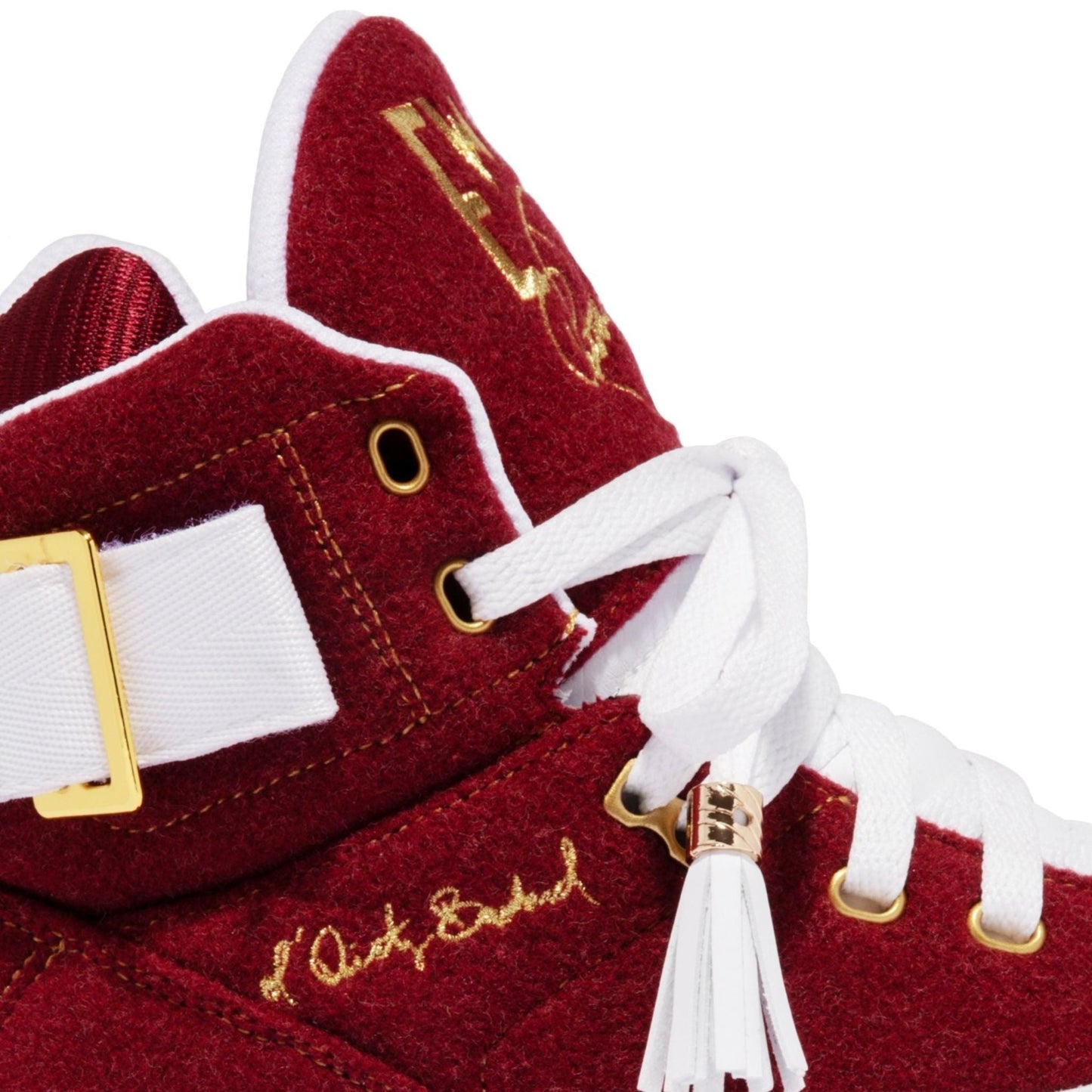 Patrick Ewing Athletics Men's 1BM02461-614 33 HI x ODB Ol Dirty Bastard Burgandy White Gold Basketball Shoes