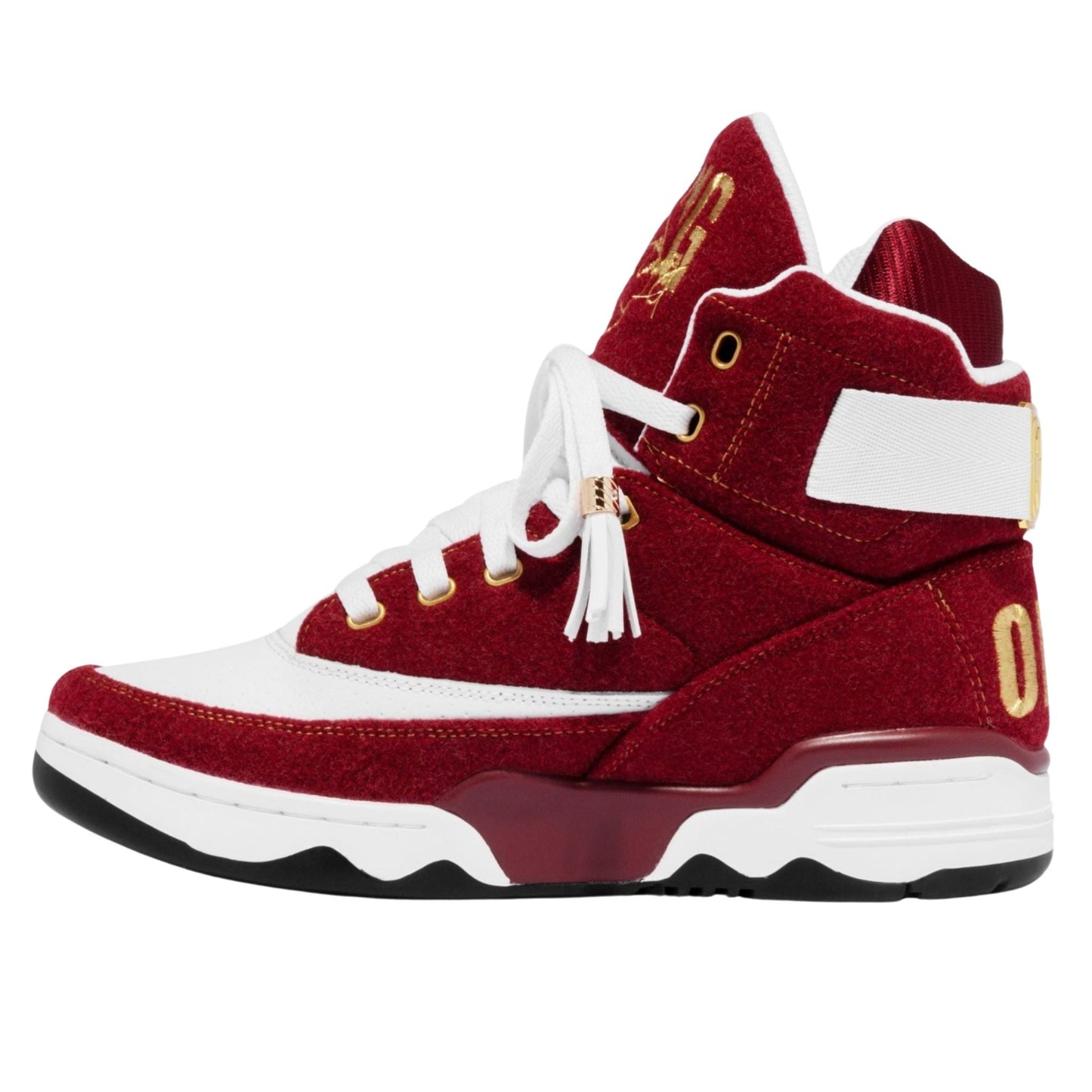 Patrick Ewing Athletics Men's 1BM02461-614 33 HI x ODB Ol Dirty Bastard Burgandy White Gold Basketball Shoes