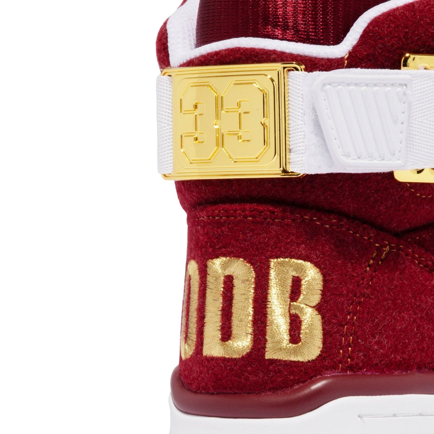 Patrick Ewing Athletics Men's 1BM02461-614 33 HI x ODB Ol Dirty Bastard Burgandy White Gold Basketball Shoes
