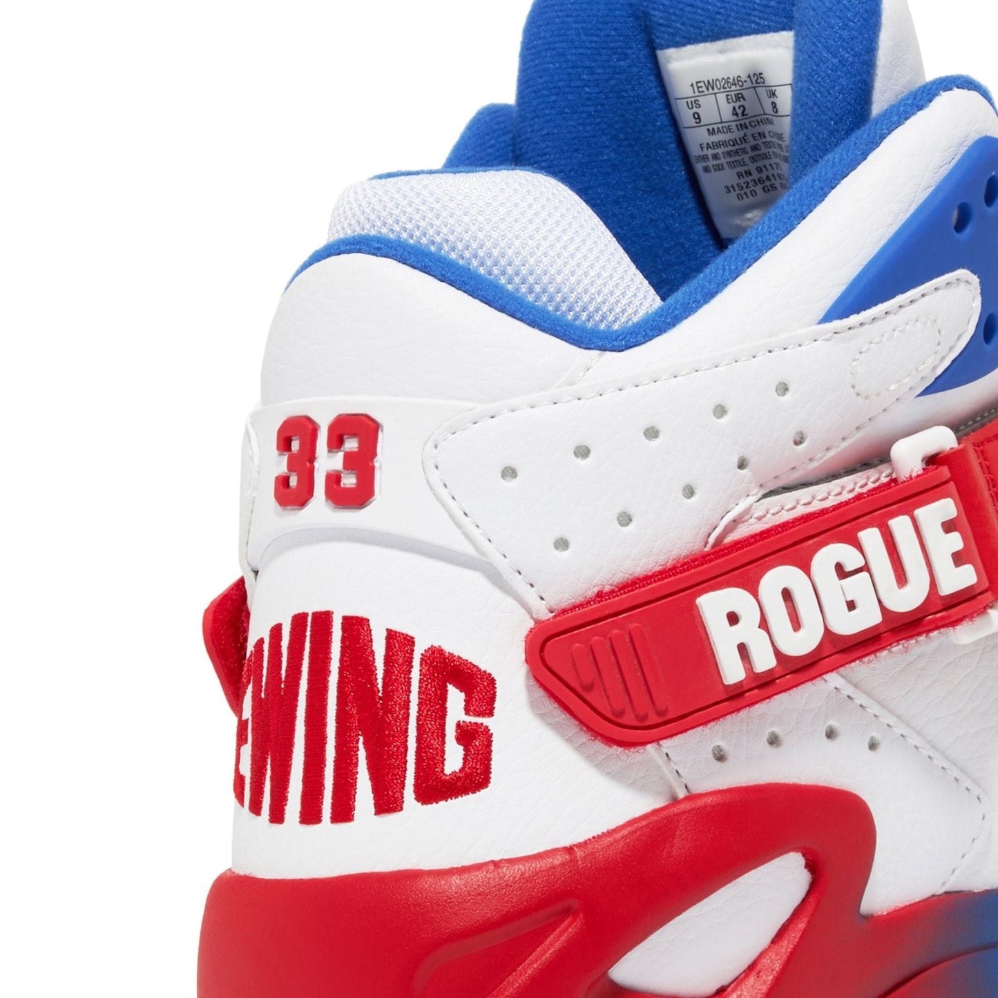 Patrick Ewing Athletics Men's 1BM02646-125 Rogue White Red Blue Gradient Basketball Shoes