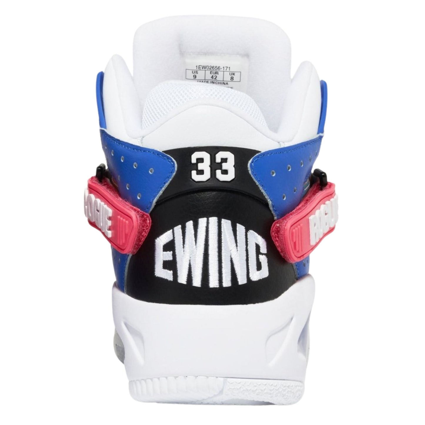 Patrick Ewing Athletics Men's 1EW02656-171  Rogue White Black Blue Acid Lime Basketball Shoes