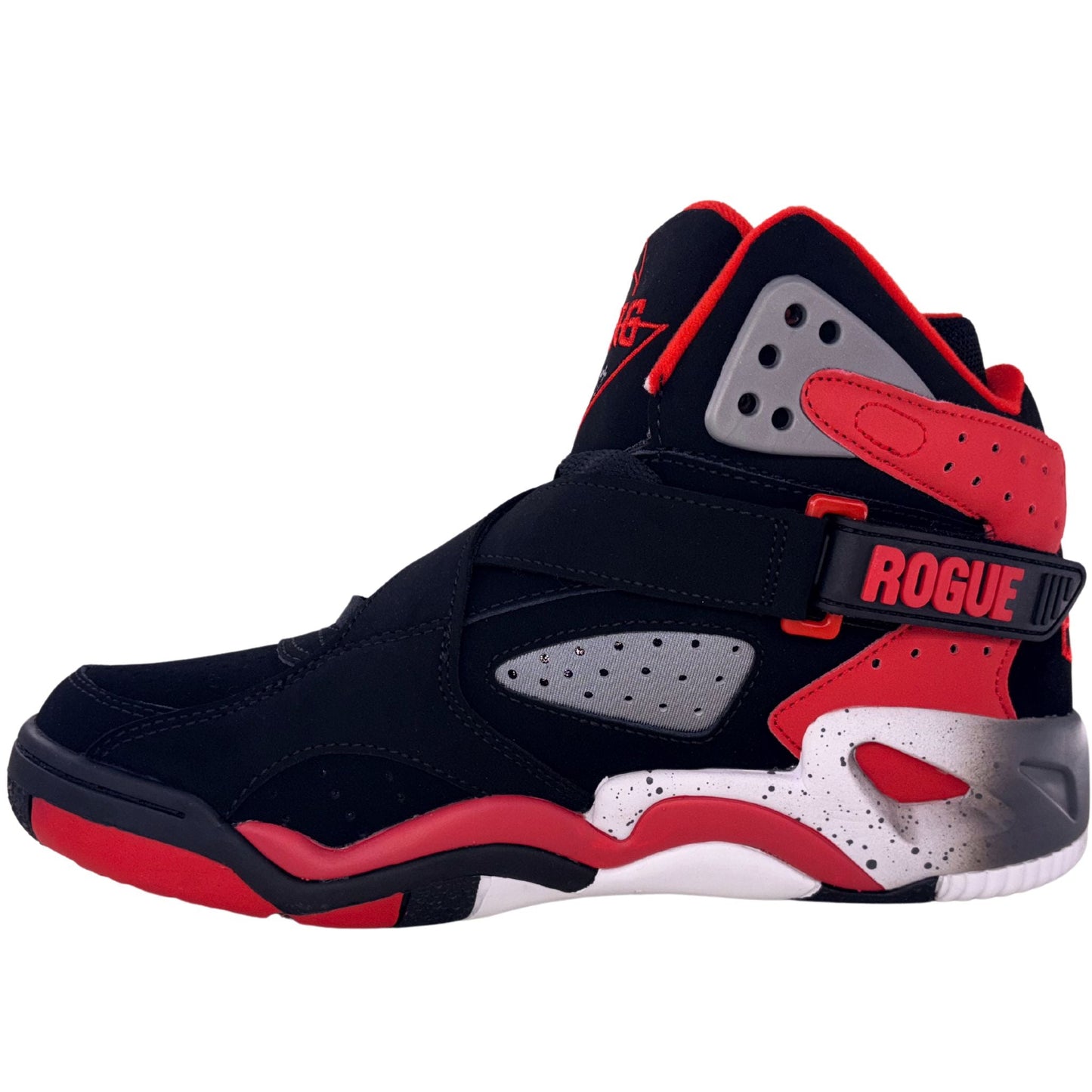 Patrick Ewing Athletics Men's 1EW90101-004 ROGUE Black Red Castlerock Basketball Shoes
