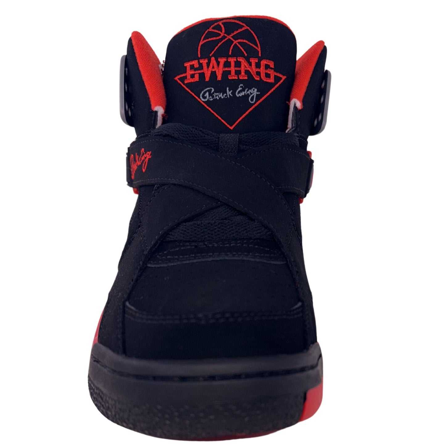 Patrick Ewing Athletics Men's 1EW90101-004 ROGUE Black Red Castlerock Basketball Shoes