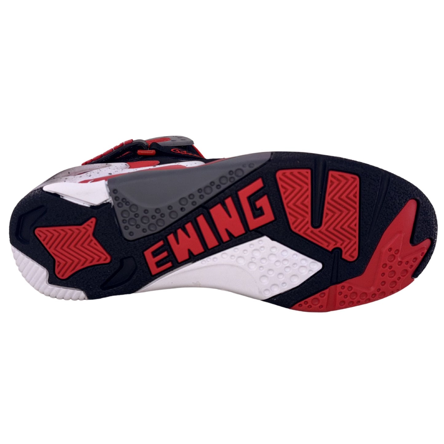 Patrick Ewing Athletics Men's 1EW90101-004 ROGUE Black Red Castlerock Basketball Shoes