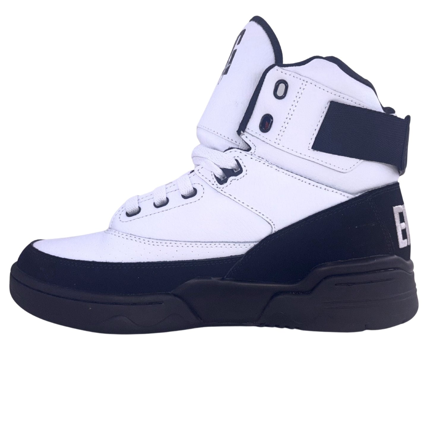 Patrick Ewing Athletics Men's 1EW90112-003 33 HI Black White Silver Basketball Shoes