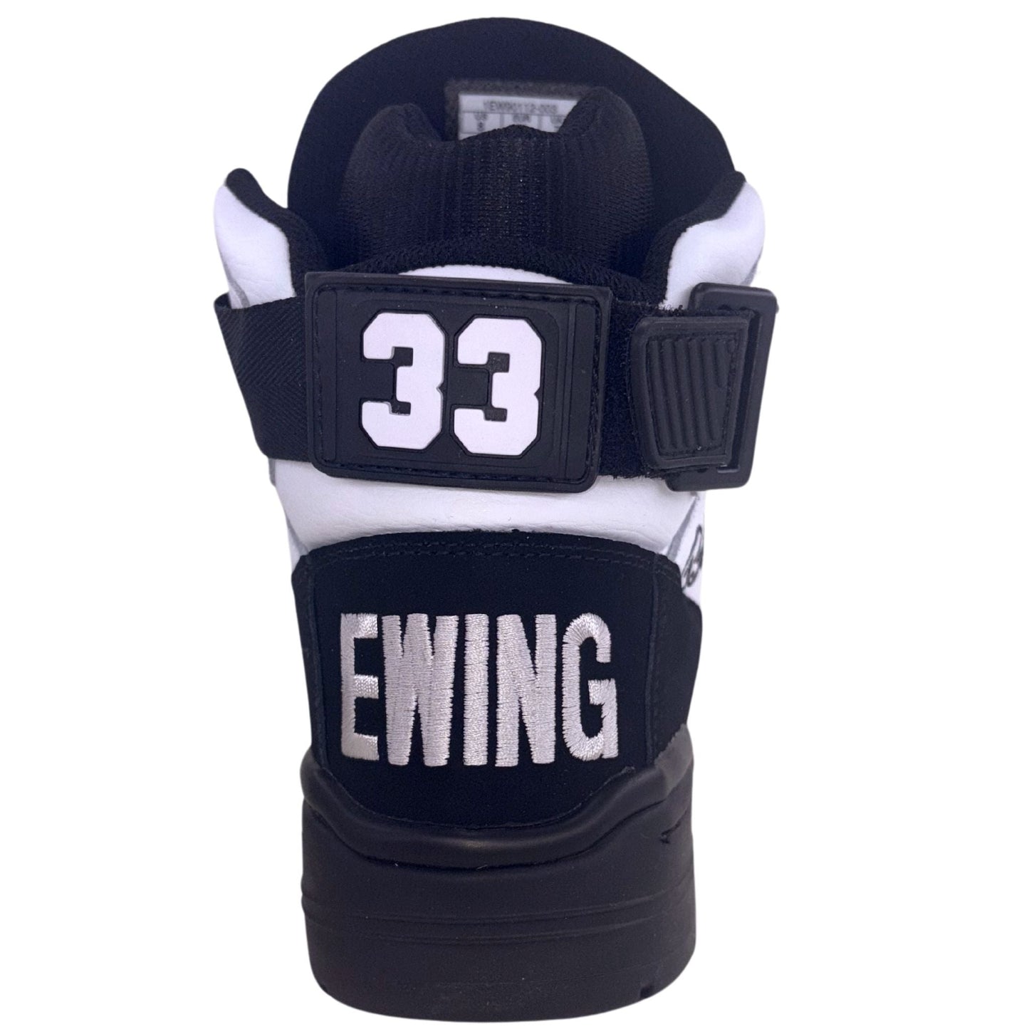 Patrick Ewing Athletics Men's 1EW90112-003 33 HI Black White Silver Basketball Shoes