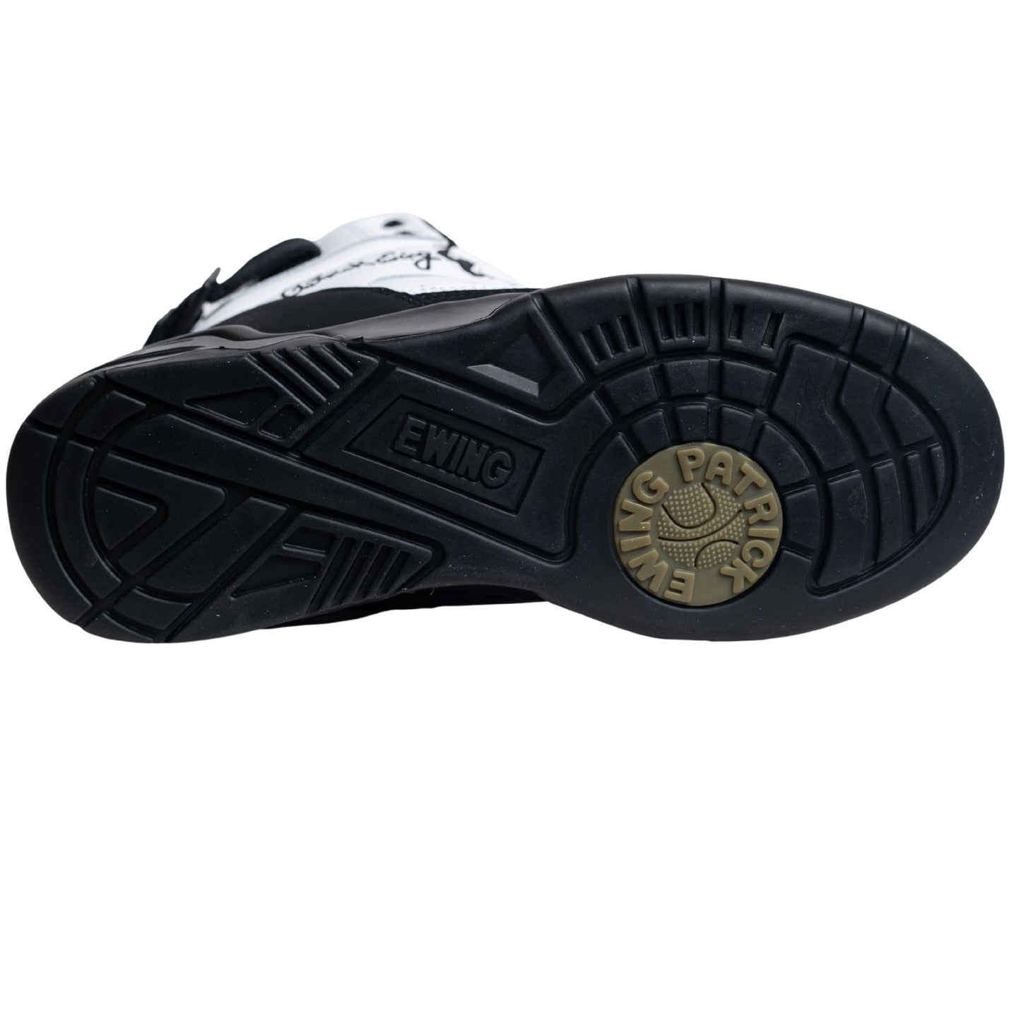 Patrick Ewing Athletics Men's 1EW90112-003 33 HI Black White Silver Basketball Shoes