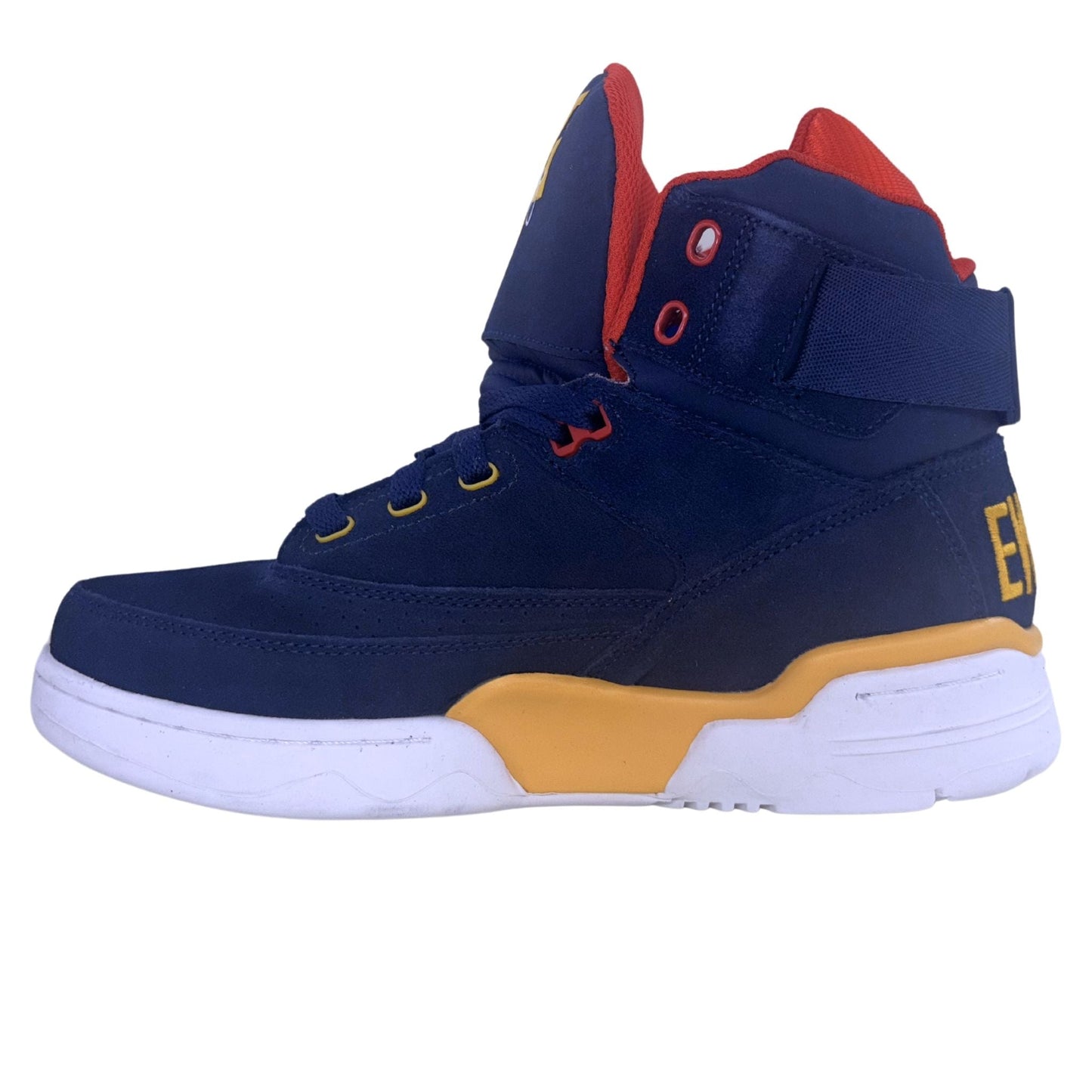 Patrick Ewing Athletics Men's 1EW90128-433 33 HI Bijou Blue Mimosa Red Basketball Shoes