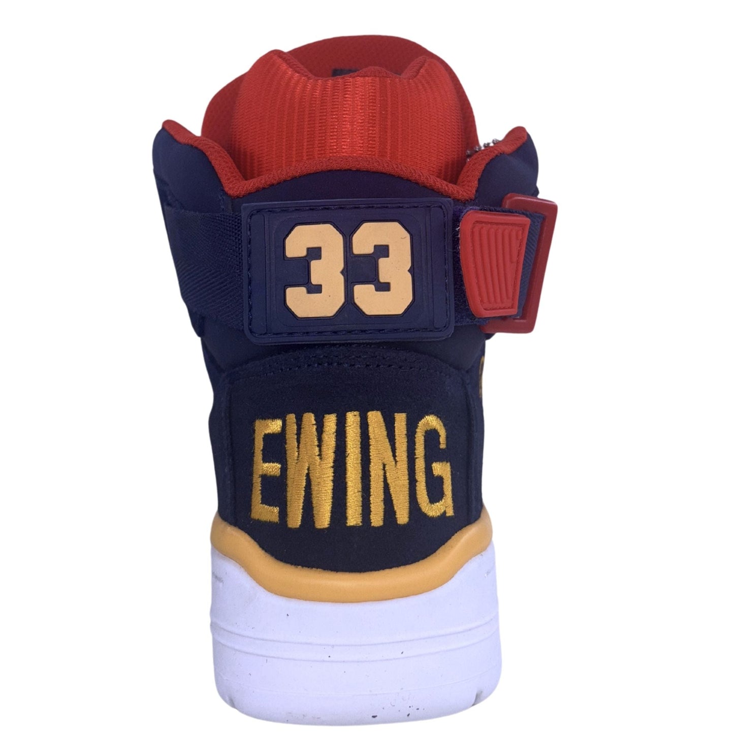Patrick Ewing Athletics Men's 1EW90128-433 33 HI Bijou Blue Mimosa Red Basketball Shoes